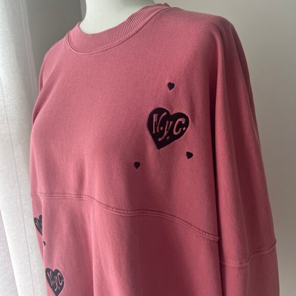 Spirit Jersey-The NY Lover Embroidered Spirit Jersey Sweatshirt - Picture 4 of 7